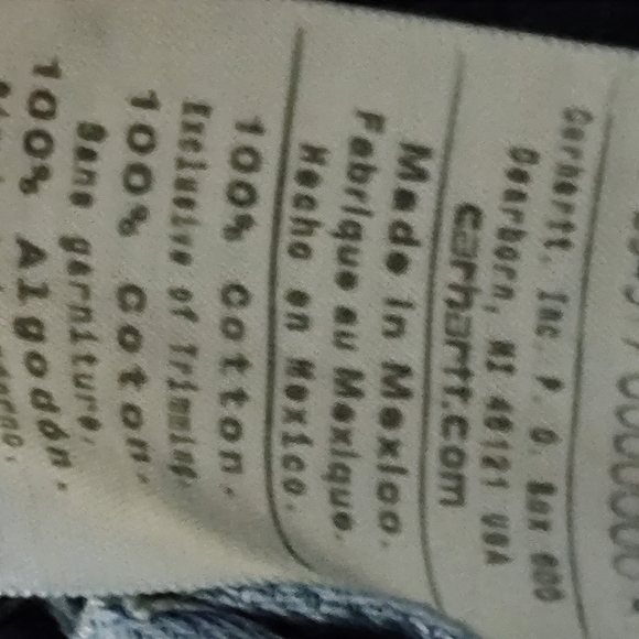 Carhartt dungaree fit carpenter jeans Men's Size 38-32 - Picture 10 of 14